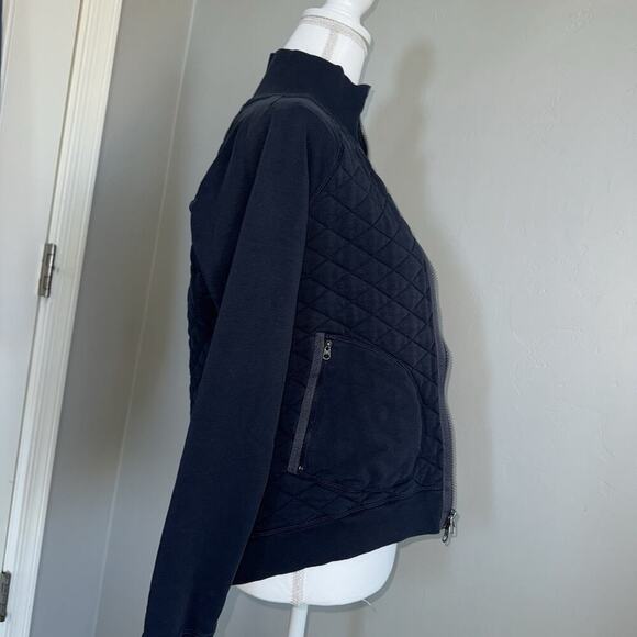 Noble Outfitters Equestrian Apparel Woman’s Quilted Jacket Size S Navy Blue - Picture 7 of 11